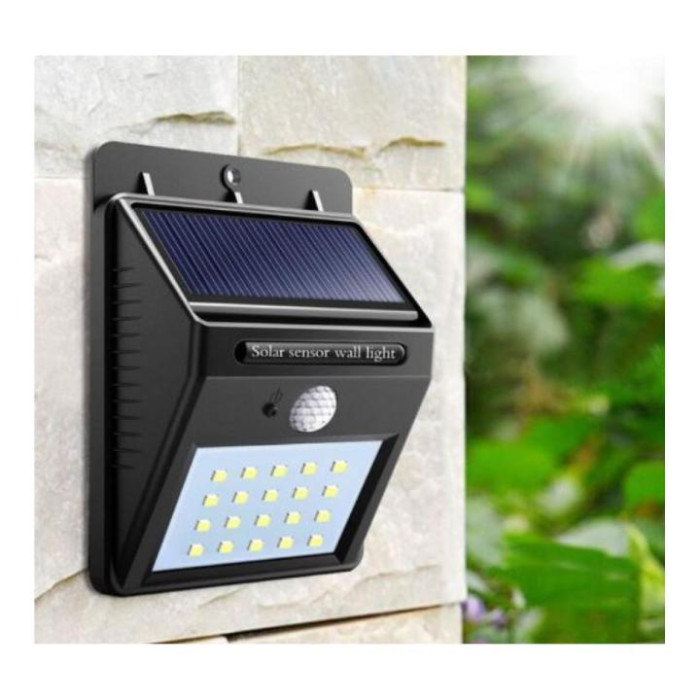 সোলার চার্জিং এলইডি সেন্সর লাইট(1 পিছ)